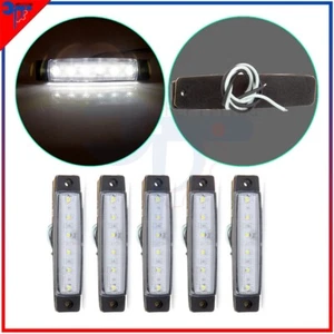 5x 3.8'' 6Led Side Marker Clearance Light White For Van Bus Trailer Truck - Bild 1 von 6