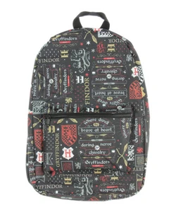 Harry Potter Gryffindor Backpack Bioworld Full Size Licensed Black - Picture 1 of 1