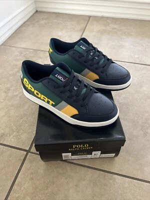 Ralph Lauren Polo Boys Youth Sneakers Shoes Size 5.5 - Imagem 1 de 4
