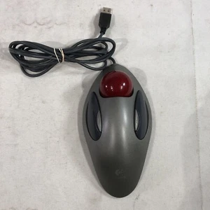 Logitech Trackman Marble Wheel USB Mouse T-BC21 P/N 804377-0000 - Picture 1 of 5