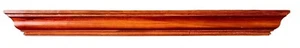 Pottery Barn 48 Inch Crown Molding Wood Ledge Floating Shelf w/ Plate Groove - Picture 1 of 12