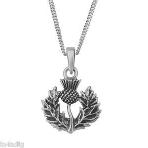 Alba Distel Sterling Silber Anhänger und Kette - Bild 1 von 1