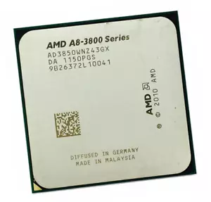 AMD A8-Series A8-3850 AD3850WNZ43GX Quad-Core 2.9 GHz Socket FM1 CPU Processor - Picture 1 of 2
