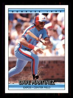 1992 BASEBALL 1992 Donruss Dave Martinez Montreal Expos #732 1 - Image 1 of 2