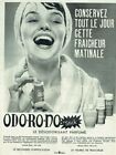 Publicit Advertising 720 1960  dodorisant ODO-RO-.NO  stick femme Fret Frres