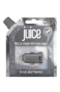 Juice USB In Car Charger Mini Booster Fast Charge Power 2.1Amp Plug White Iphone - Picture 1 of 4