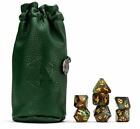 Vox Machina KEYLETH Dice Set 7 Die Hard d20 + Critical Role PU Leather Bag Pouch