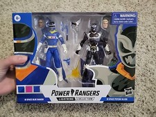 Power Rangers Lightning Collection In Space Blue Ranger & In Space Psycho Silver