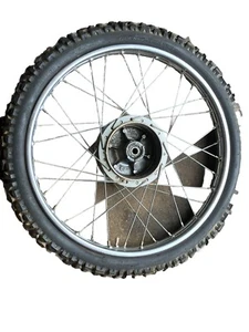 1977 77 HONDA XL175 XL 175 21" FRONT WHEEL RIM & HUB Tire - Picture 1 of 18