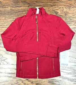 NEU Lululemon Define kurze Damenjacke Nulu Magenta Rauch/Gold Größe 6 - Bild 1 von 12