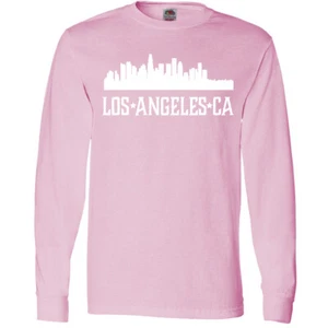 Inktastic Los Angeles California CA Cities Long Sleeve T-Shirt City Skyline Mens - Picture 1 of 2