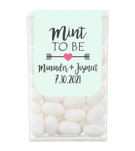 Personalised Tic Tacs Mints Wedding Favours MINT TO BE Sweets or Wrappers Only - Picture 1 of 10