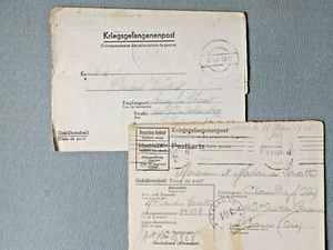 2 Belege Kriegsgefangenenpost Stalag VII A Moosburg (in Bayern) - Bild 1 von 2