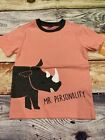 Gymboree 4T 4 Top Tee Shirt Mr. Personality Rhino Rhinoceros Pink