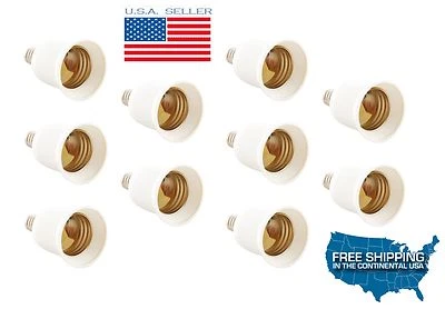 10x E12 to E26 & E27 Base Light Bulb converter Adaptor HUNTER CEILING FAN LAMPS