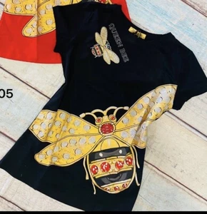 Vinizbena Damen T-Shirt Gr. Medium Farbe Schwarz Neu - Bild 1 von 12