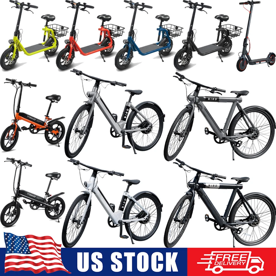 350~500W Electric Bicycles Alloy Frame Scooter Adult City Commuter Moped E-Bike - Image 1 of 1