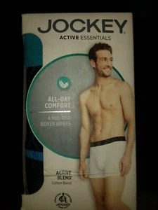Boxer uomo jockey active essentials all-day comfort4 vita media br taglia xl (40-42) - Foto 1 di 3