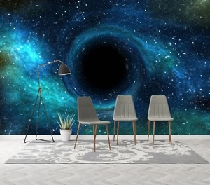 3D Schwarz Loch Q4281 Tapete Wandgemälde Fototapete Selbstklebend Kay - Picture 1 of 11