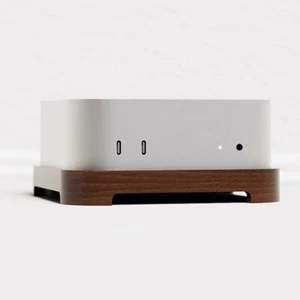 Wooden Desktop Computer Holder Walnut Mini PC Stand Bracket Cooling Base _wa - Photo 1/14