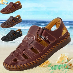 Sommer Herren Freizeit Wandern Wandern Strand Pantoletten Sport Trekking Sandalen Schuhe Größe - Bild 1 von 18