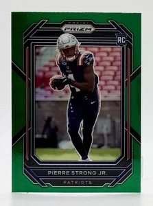 Panini Prizm Green Prizm #325 2022 Pierre Strong Jr. RC New England Patriots - Imagen 1 de 2