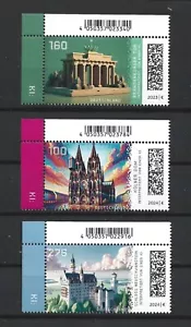 Germany 2023, 2024 Digital Brandenburg, Cologne,Neuschwanstein 3 MNH Corners (2) - Picture 1 of 1