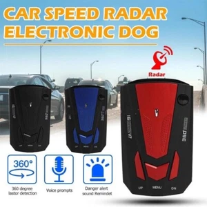 Car V7 16 Band 360 GPS Camera Laser Police Safe Anti Radar Detector Voice Alert - Picture 1 of 16