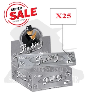 Cartine Smoking® Master King Size Slim Argento - Da 25 Libretti - Imagen 1 de 1