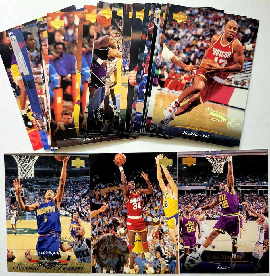 1995-96 Upper Deck Basketball ELECTRIC COURT SILVER Inserts - Pick Your Card - - Image 1 of 1