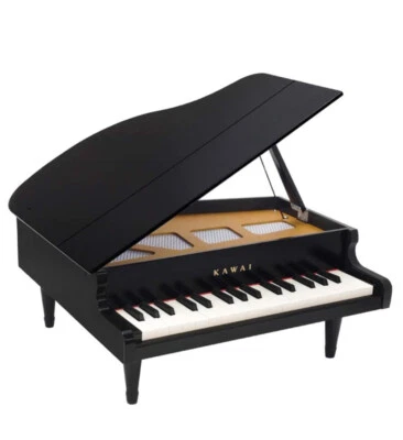 Kawai acoustic Mini grand piano 32 key black musical instrument real toy baby - Image 1 of 4