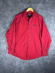 Woolrich Hemd Herren Gr. XL rot sämisch schweres Tuch Camp Jagd Button Down - Bild 1 von 8