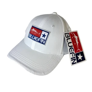 NEW Bluefin USA Mens White Fast Dry Hat White Fishing Cap UV Protection NWT - Picture 1 of 8