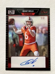 2023 LEAF PRO SET Grant Wells Pure Acetate Black Auto /2 #PSA-GW1 Virginia Tech - Picture 1 of 2