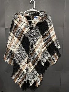 Apt 9 Women’s Poncho Sweater - Multi Colored Blend - Size M - Picture 1 of 17