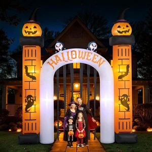 11FT Giant Halloween Inflatable Archway Outdoor Decorations - Spooky Inflatab... - Picture 1 of 9