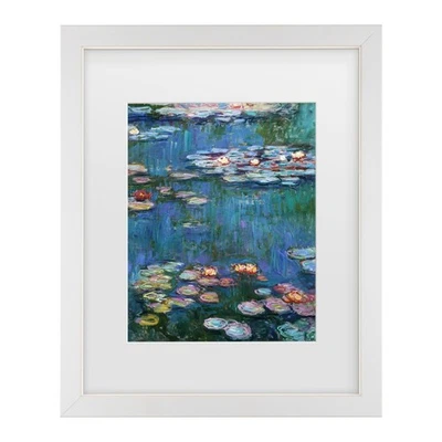 Claude Monet 'Waterlilies Classic' Matted Framed Art - Image 1 of 4
