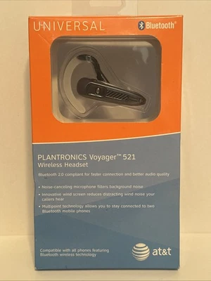 Plantronics Voyager 521 Black Wireless Noise Cancelling Bluetooth In-Ear Headset - Image 1 of 2