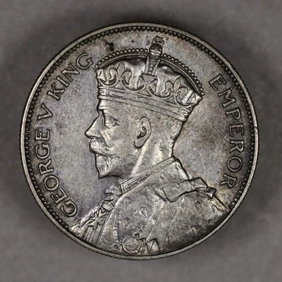 Nueva Zelanda 1934 corona de plata 1/2 Foto 1 de 2