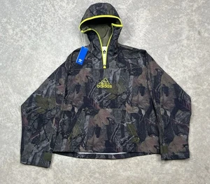 Adidas Originals Camo Jacket Q1 Olive Strata JD5417 Mens Sz S NWT Anorak - Picture 1 of 7