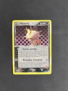Pokémon TCG Rocket's Meowth EX Team Rocket Returns 46/109 Regular Uncommon - LP+ - Bild 1 von 6