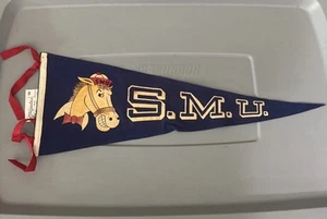 1950s SMU Mustangs Collegiate of Ames Pennant Southern Methodist University 23” - Picture 1 of 9