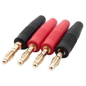 4pcs 4mm B7 24 Karat Vergoldet Musical Lautsprecherkabel Draht Pin Bananens2969 - Bild 1 von 8