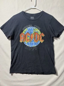 AC DC 1979 Summer World Tour Youth Kids T Shirt Medium 1055 - Picture 1 of 3