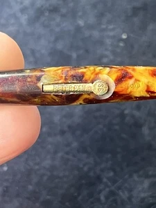 Antique Peter Pan Mini Celluloid  Fountain Pen With 14k Gold Peter Pan Nib - Picture 1 of 3