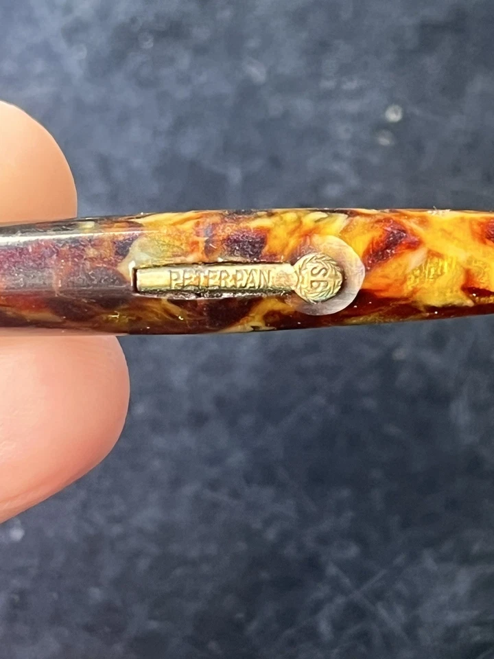 Antique Peter Pan Mini Celluloid  Fountain Pen With 14k Gold Peter Pan Nib - Image 1 of 3
