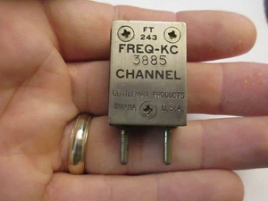 3885 KC kHz FT-243 80m 75m Ham Radio quartz crystal AM BC-611 TESTED - Picture 1 of 6