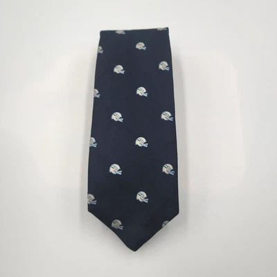 Vintage RARE Seattle Seahawks Helmet Logo Tie Nordstrom's Brass Rail Neck - Image 1 of 4