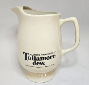 VINTAGE TULLAMORE DEW CERAMIC IRISH WHISKEY PITCHER JUG - Picture 1 of 5