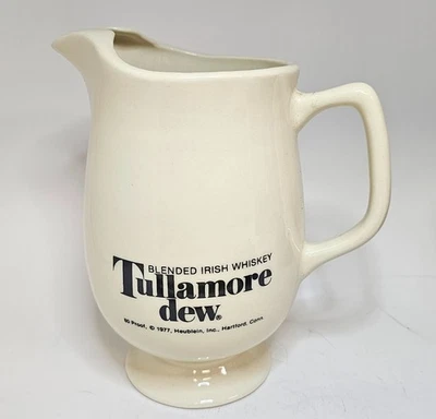 VINTAGE TULLAMORE DEW CERAMIC IRISH WHISKEY PITCHER JUG - Image 1 of 4